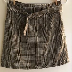 Forever 21 Plaid Checked Skirt
